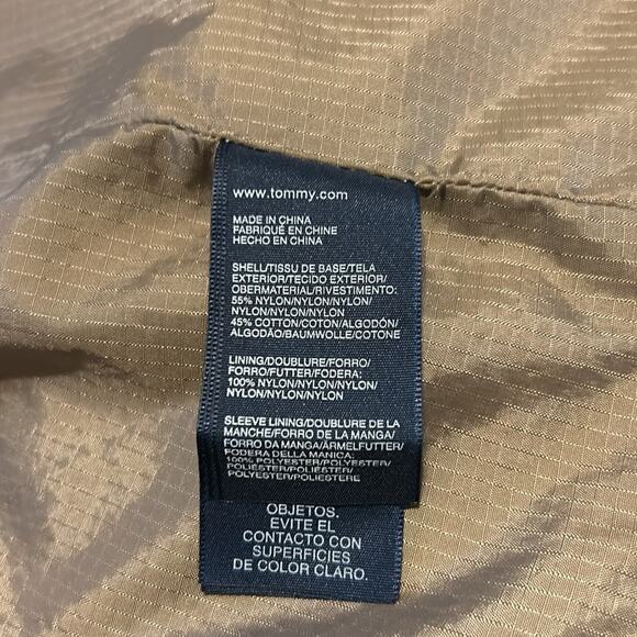 Tommy Hilfiger Coat Jacket Khaki Heavy Outdoor Waterproof Camping Hiking SZ XL - Picture 14 of 14